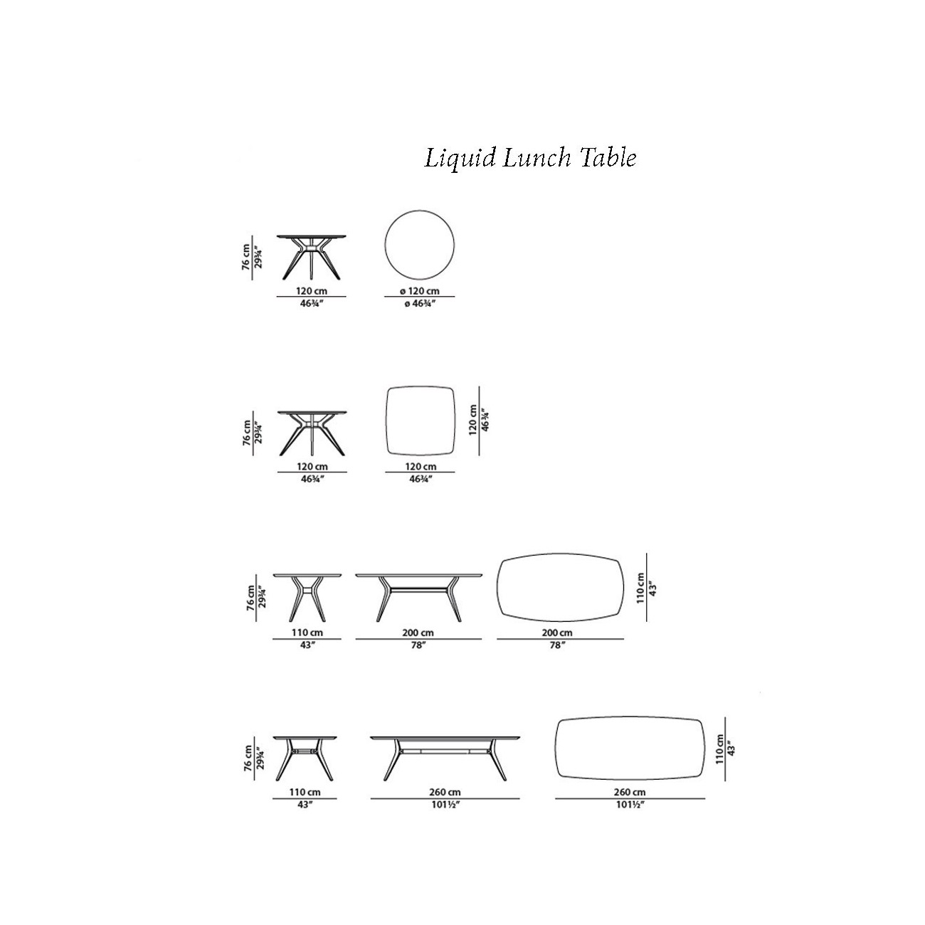 BAXTER LIQUID LUNCH TAVOLO