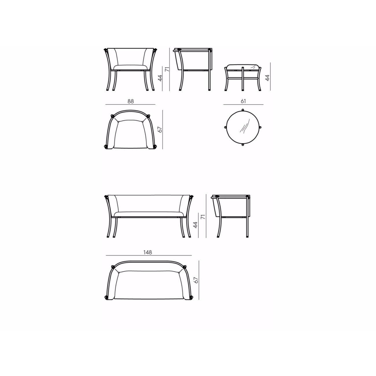 DEPADOVA SMERALDA INDOOR POUF