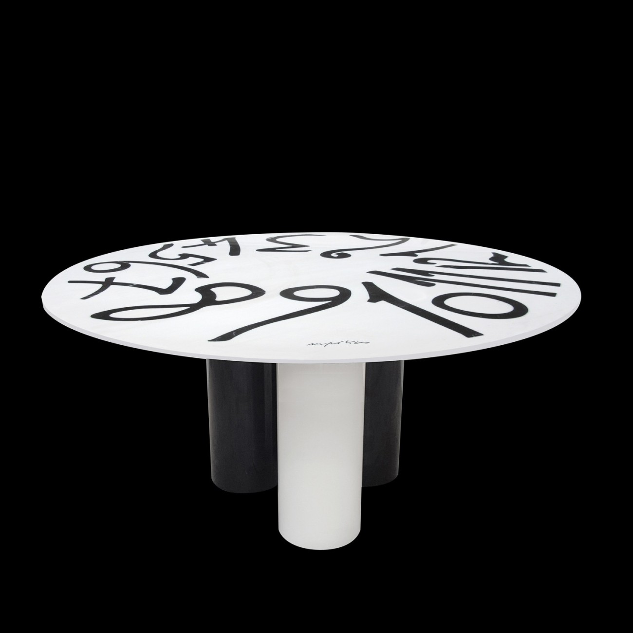 CLETO MUNARI TAVOLO BLACK NUMBERS