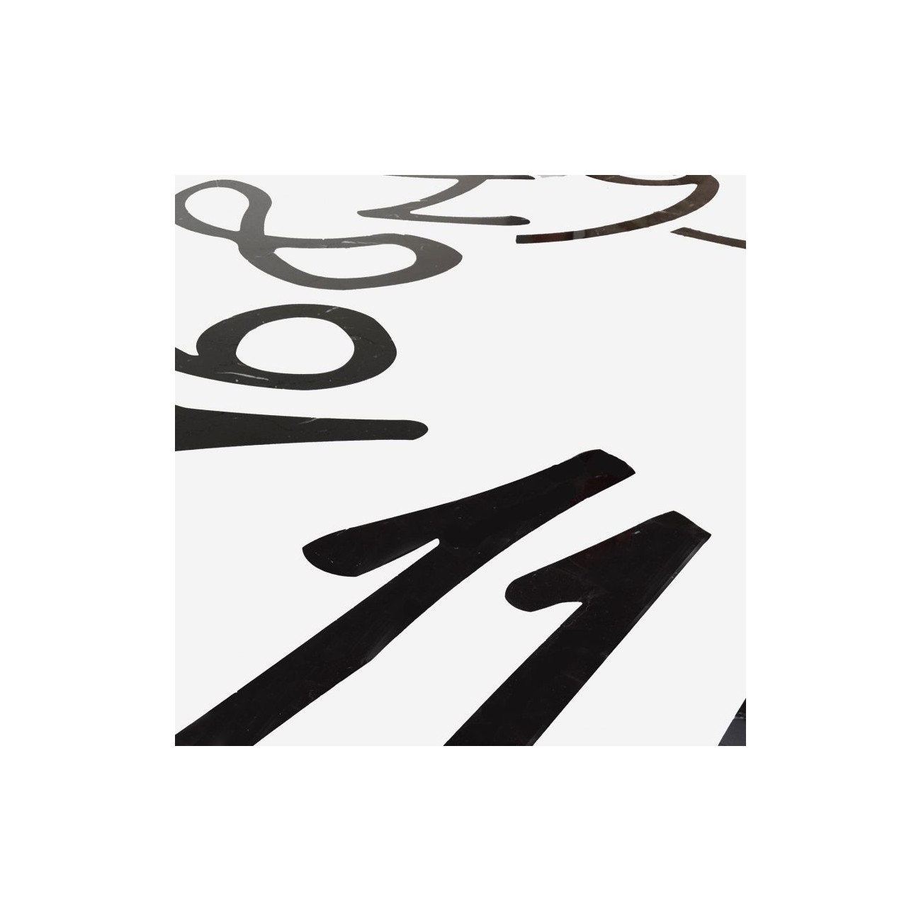 CLETO MUNARI TAVOLO BLACK NUMBERS