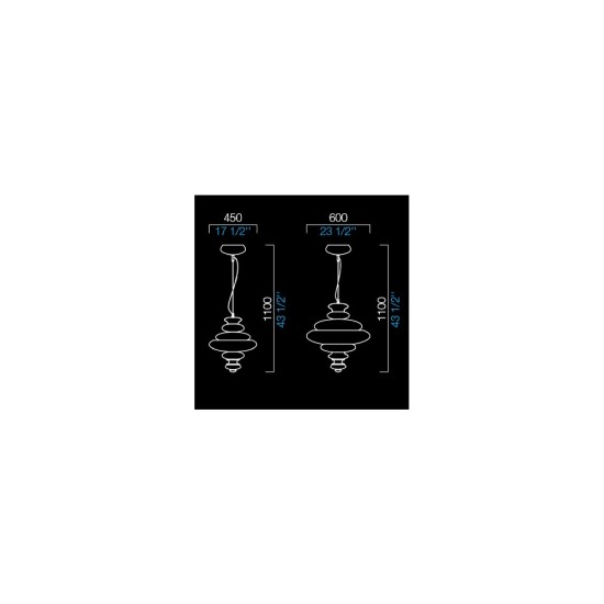 BAROVIER & TOSO PIGALLE SOSPENSIONE