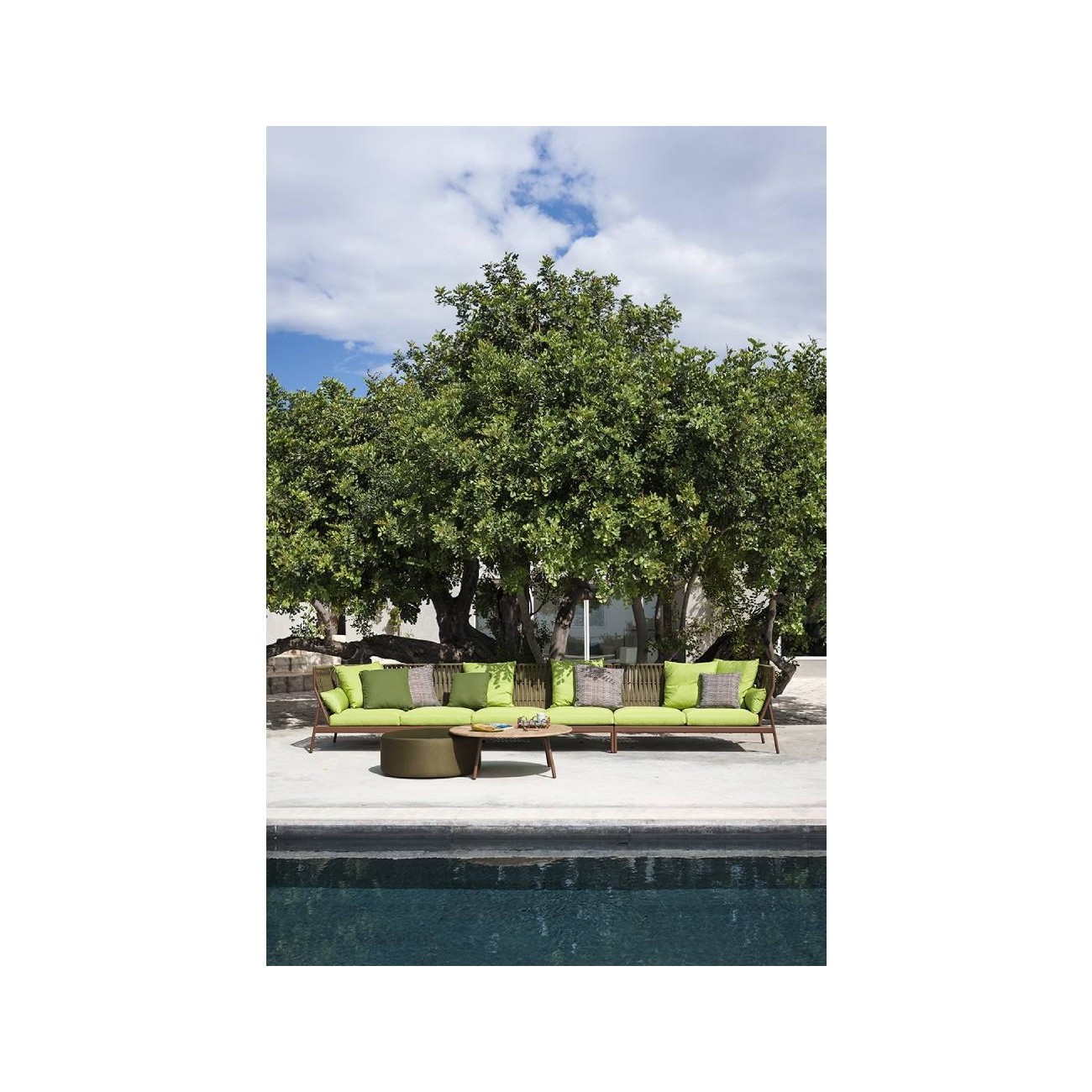 RODA TAVOLINO ROTONDO PIPER SMOKE/TEAK