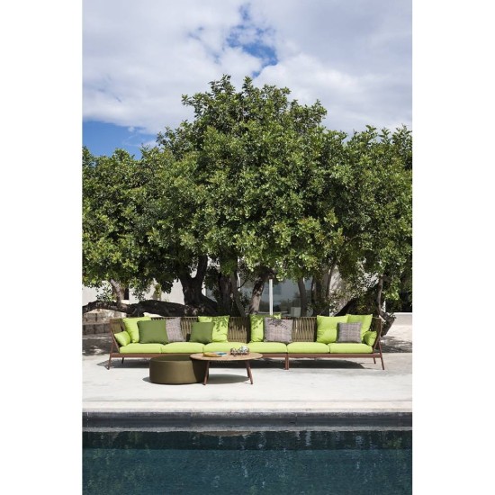 RODA TAVOLINO ROTONDO PIPER SMOKE/TEAK