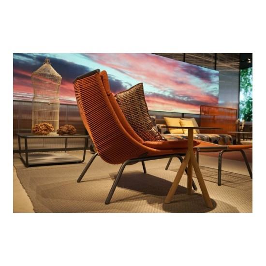 RODA POLTRONA CON SCHIENALE ALTO OUTDOOR LAZE 002