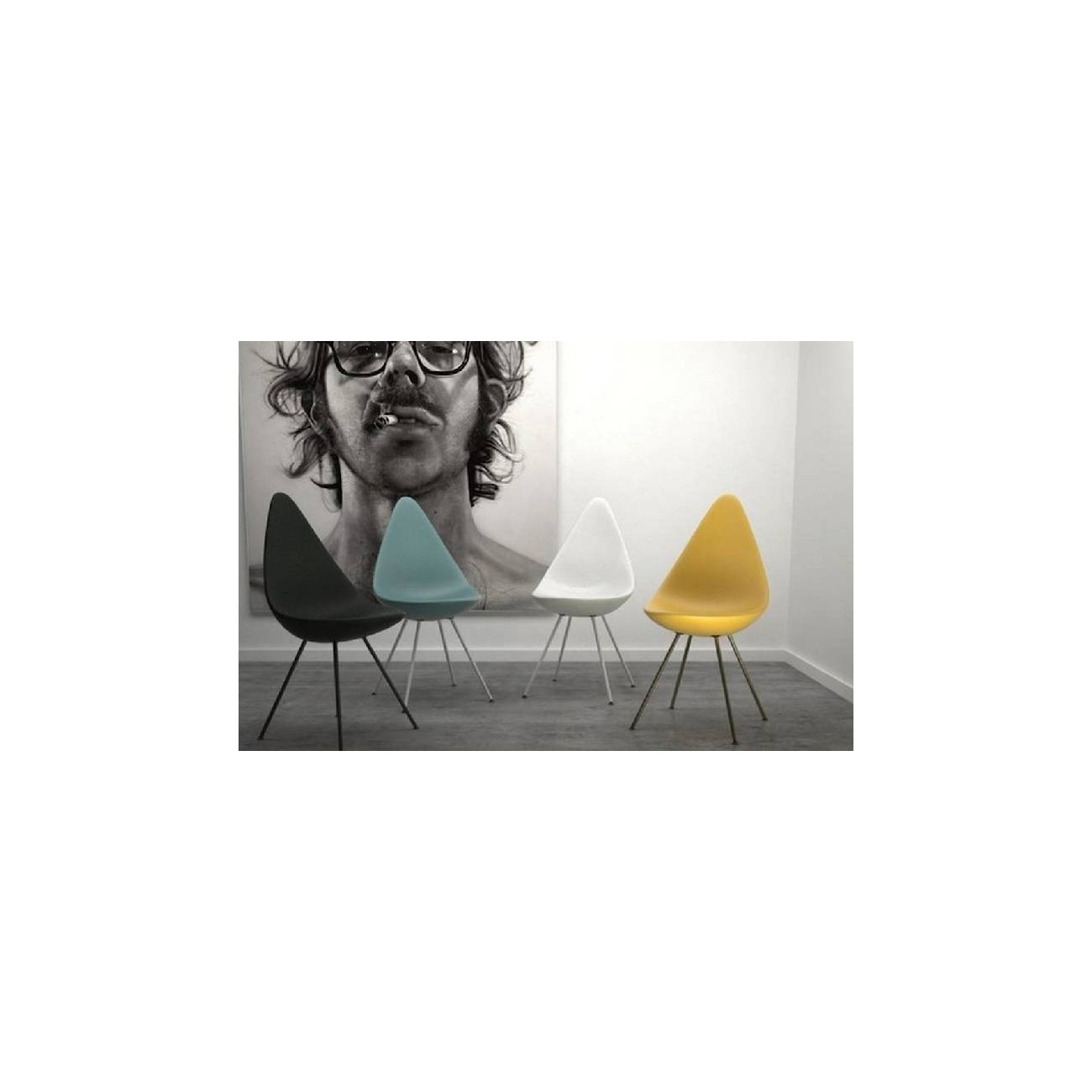 FRITZ HANSEN SEDIA IN PLASTICA RIN