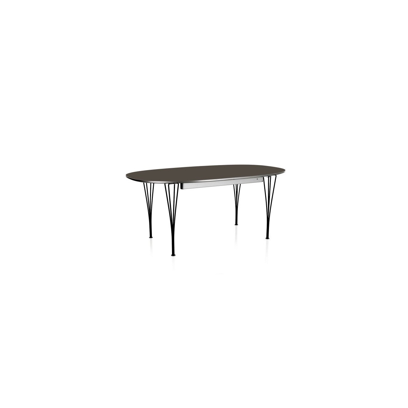 FRITZ HANSEN TAVOLO NERO SUPER ELLIPTICAL