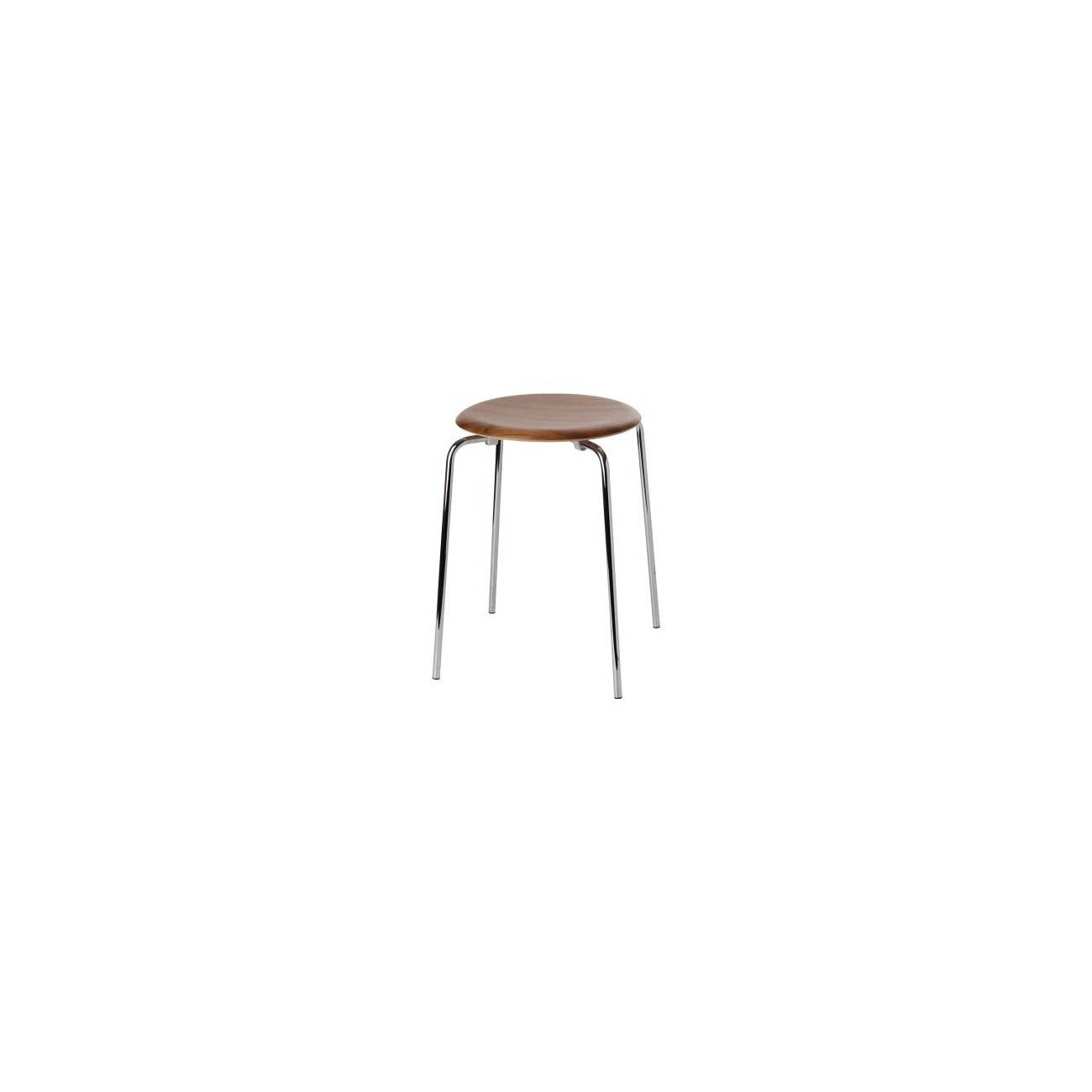 FRITZ HANSEN SGABELLO DOT WALNUT