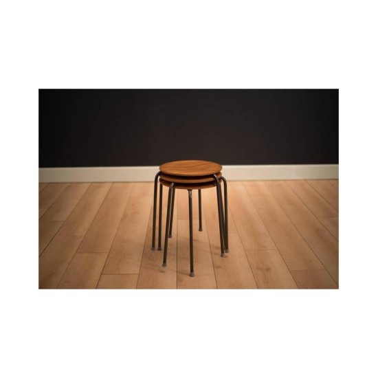 FRITZ HANSEN SGABELLO DOT WALNUT