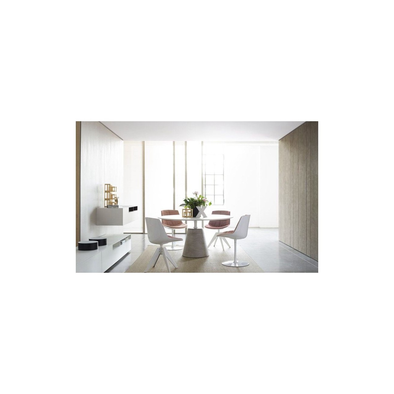 MDF ROCK TAVOLO PIANO IN VETRO