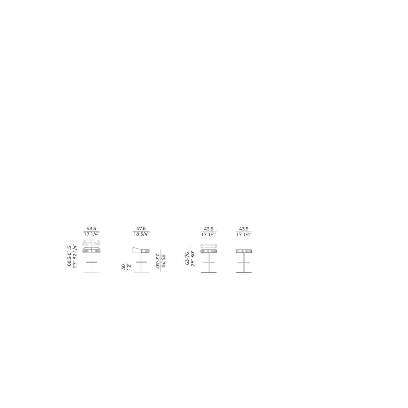 POTOCCO SGABELLO PLISSÈ