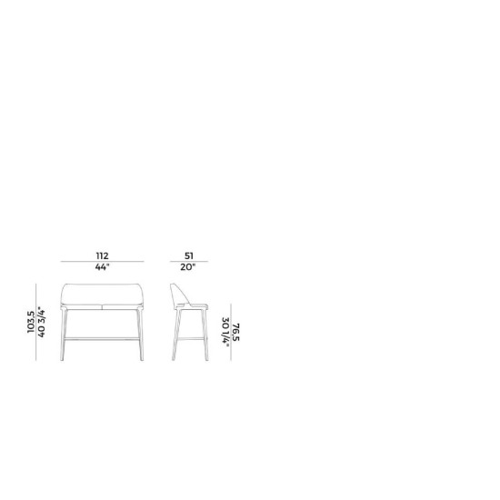 POTOCCO SGABELLO ALTO DOPPIO VELIS