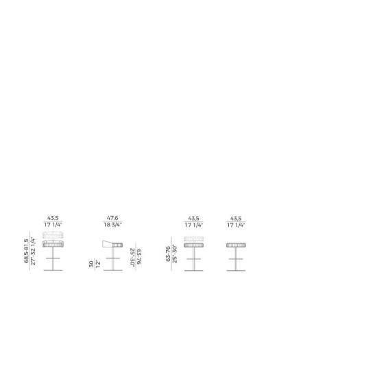 POTOCCO SGABELLO PLISSÈ