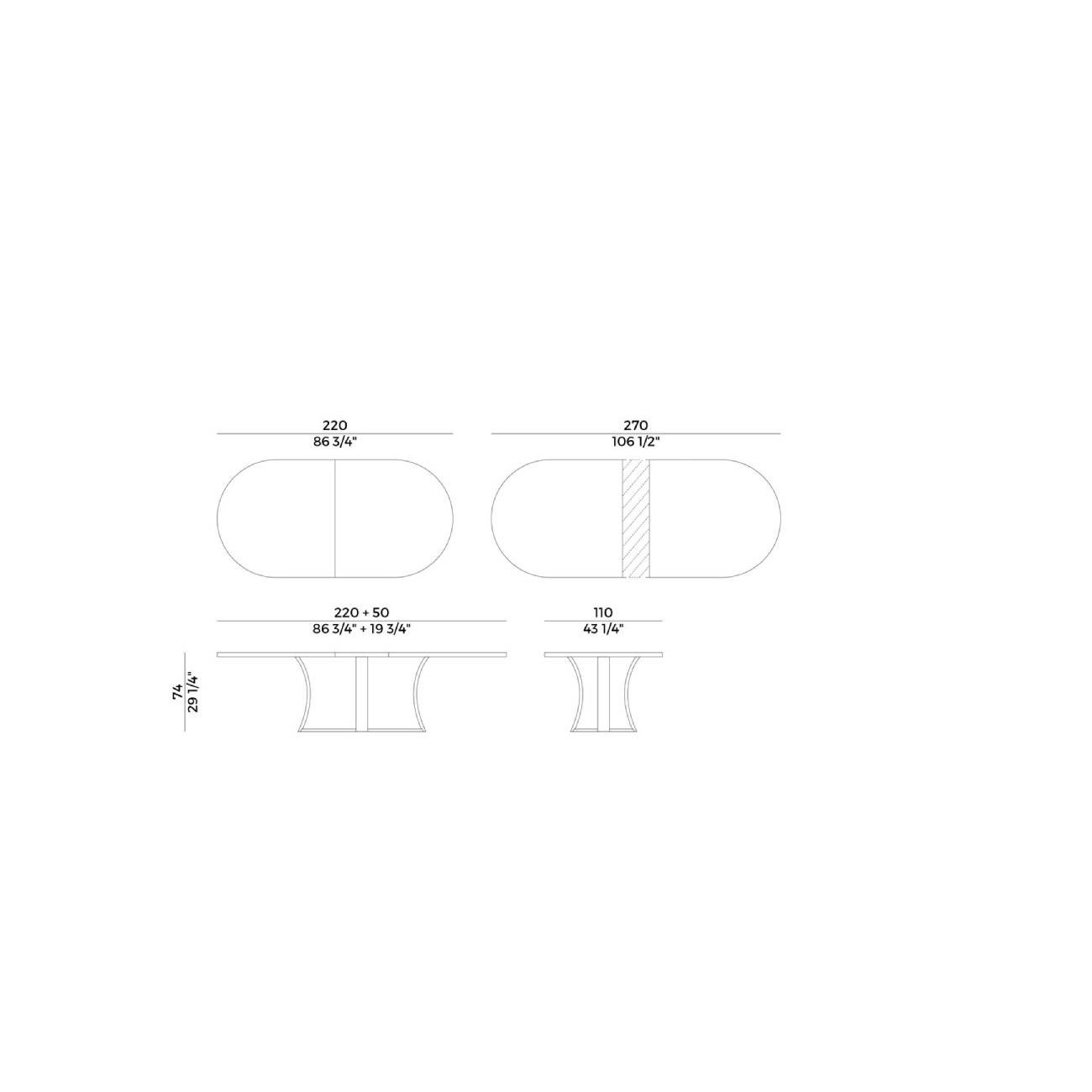 POTOCCO TAVOLO GRACE