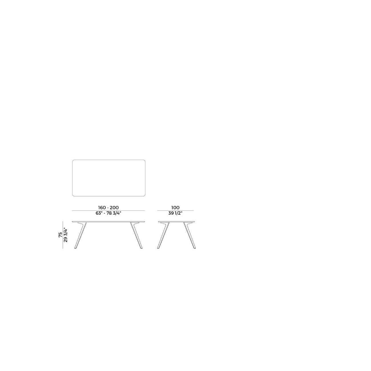 POTOCCO TAVOLO KATANA