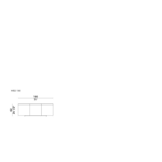 POTOCCO CREDENZA 3 ANTE AVANT