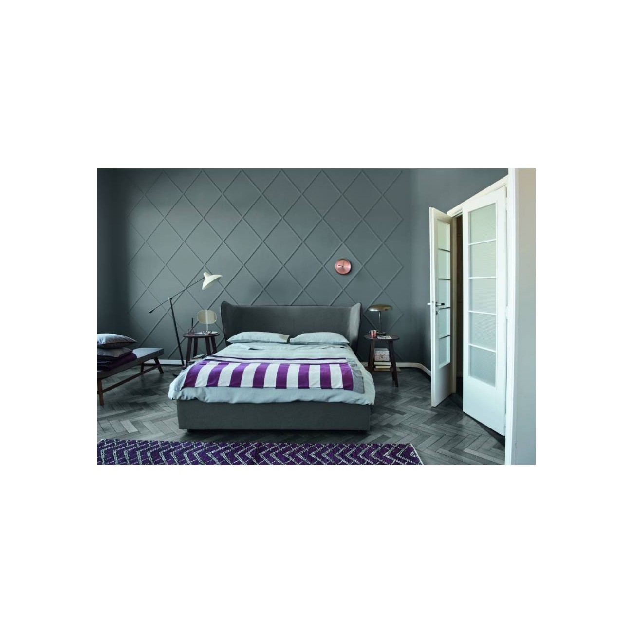 GERVASONI LETTO A CASSETTONE BERGERE