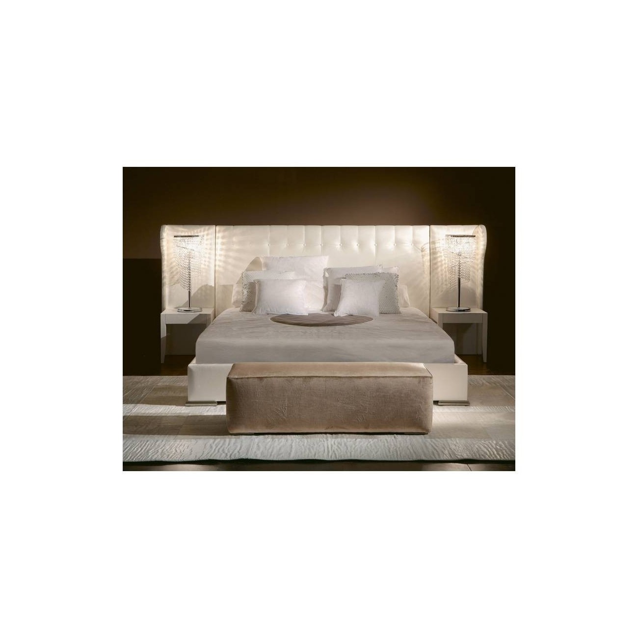 RUGIANO LETTO CON COMODINI DAMASCO