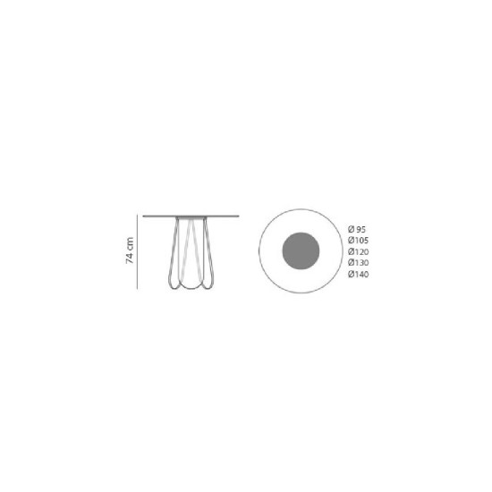 GLAS ITALIA SHIMMER TAVOLO