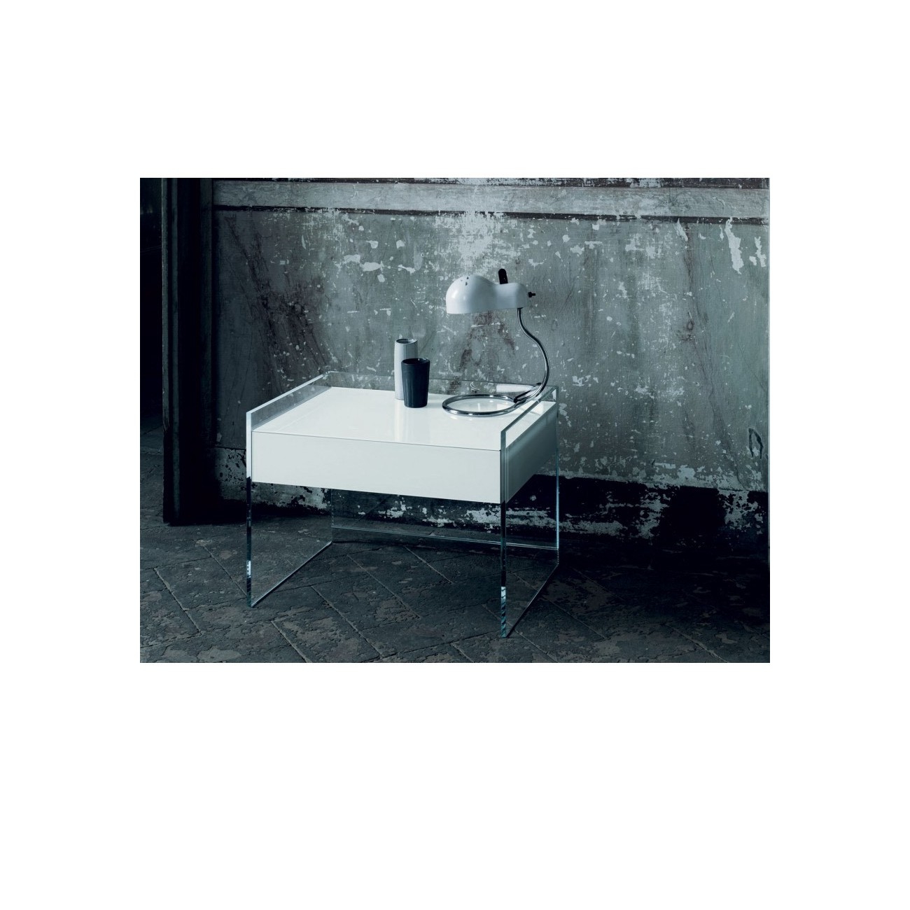 GLAS ITALIA FLOAT COMODINO