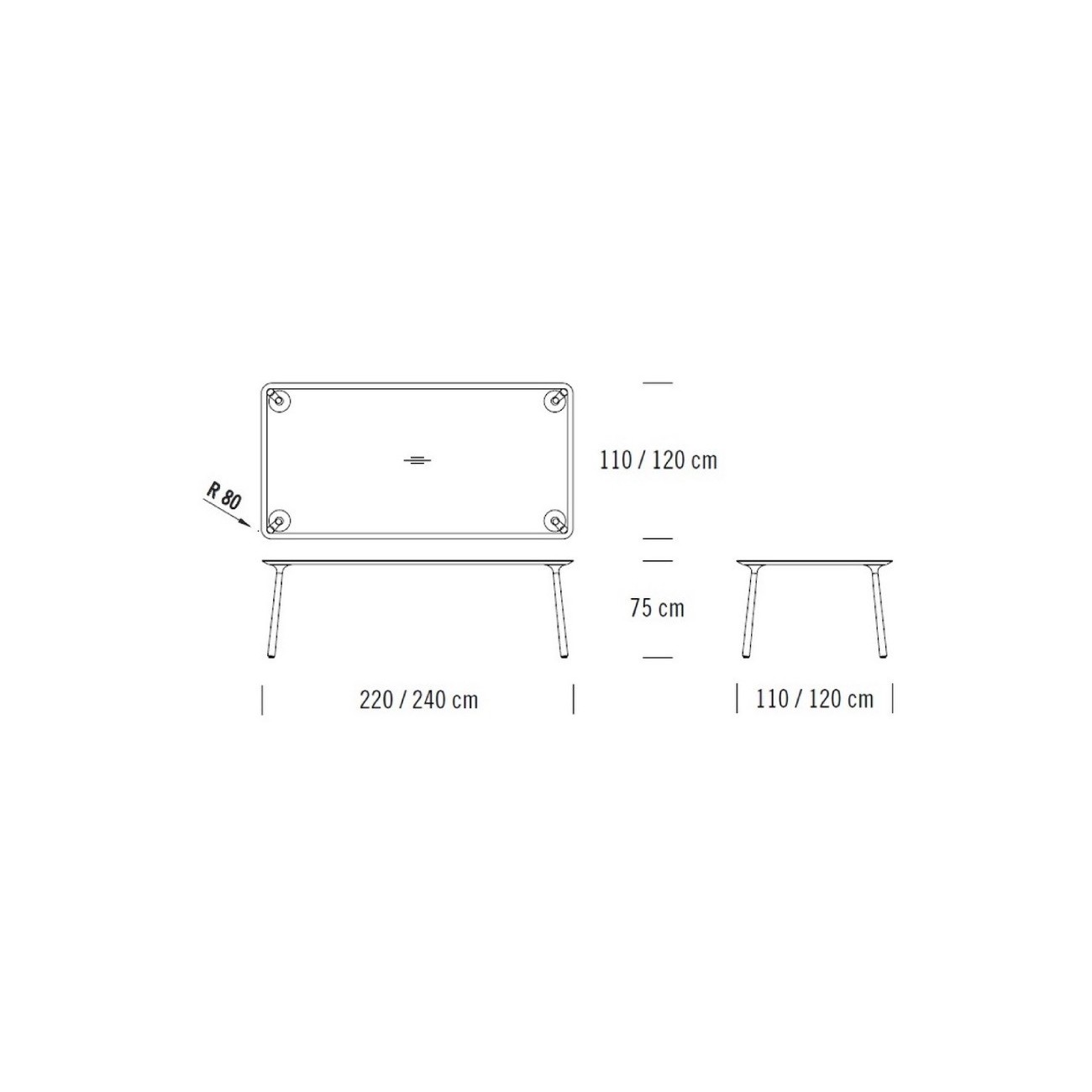 THONET 1190 TAVOLO