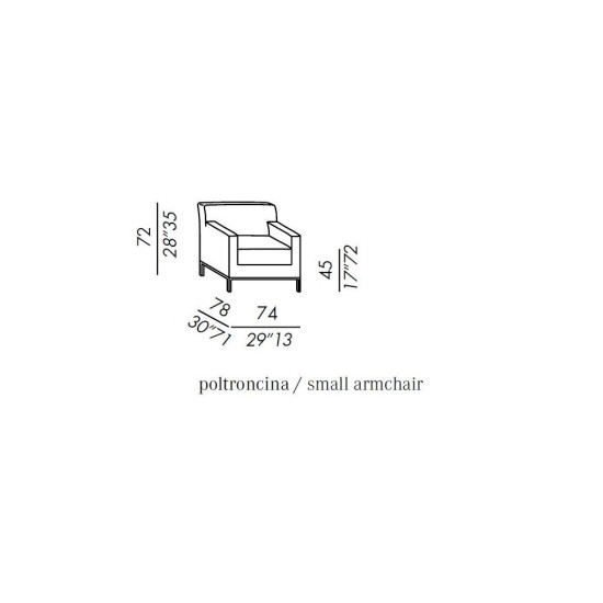 MERIDIANI BERRY POLTRONA