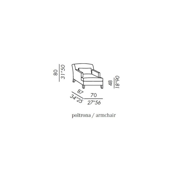 MERIDIANI DELLON POLTRONA