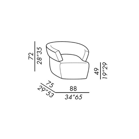 MERIDIANI JOSEPHINE POLTRONA