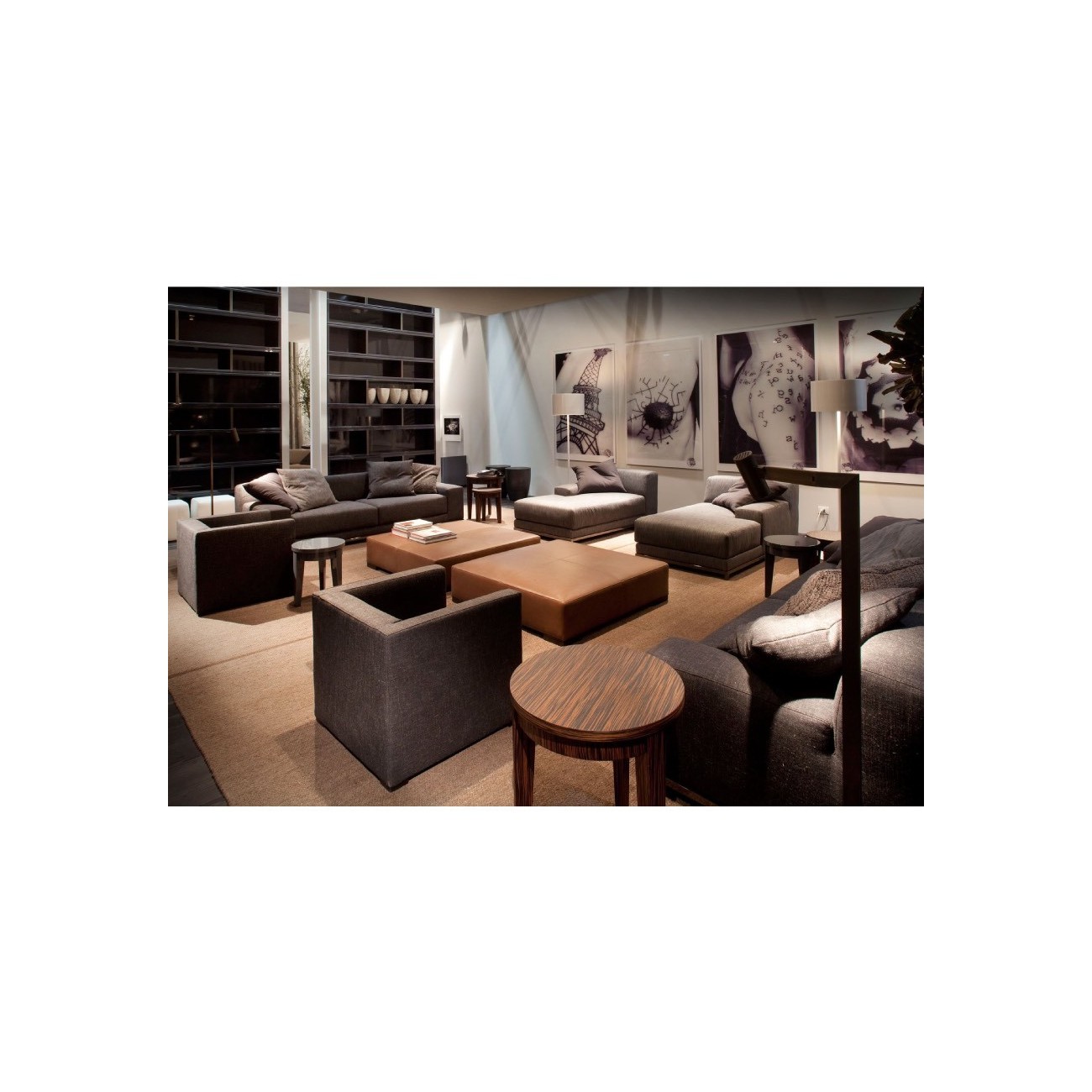 MERIDIANI BRONS POUF