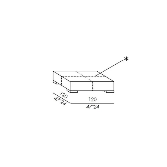 MERIDIANI BRONS POUF