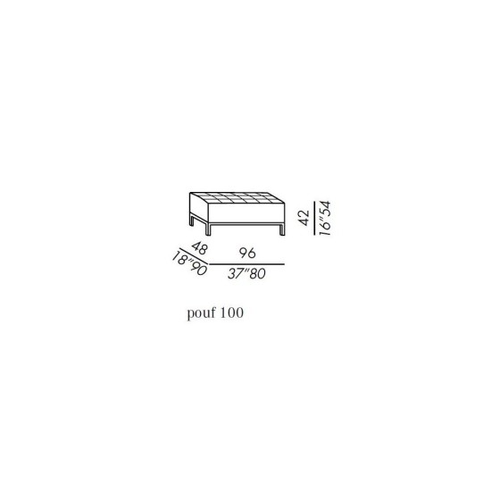 MERIDIANI FARRELL POUF