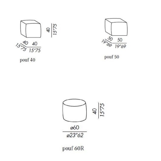 MERIDIANI TOTO' POUF