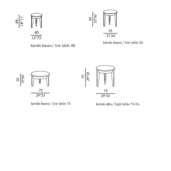 MERIDIANI STEWART TAVOLINO