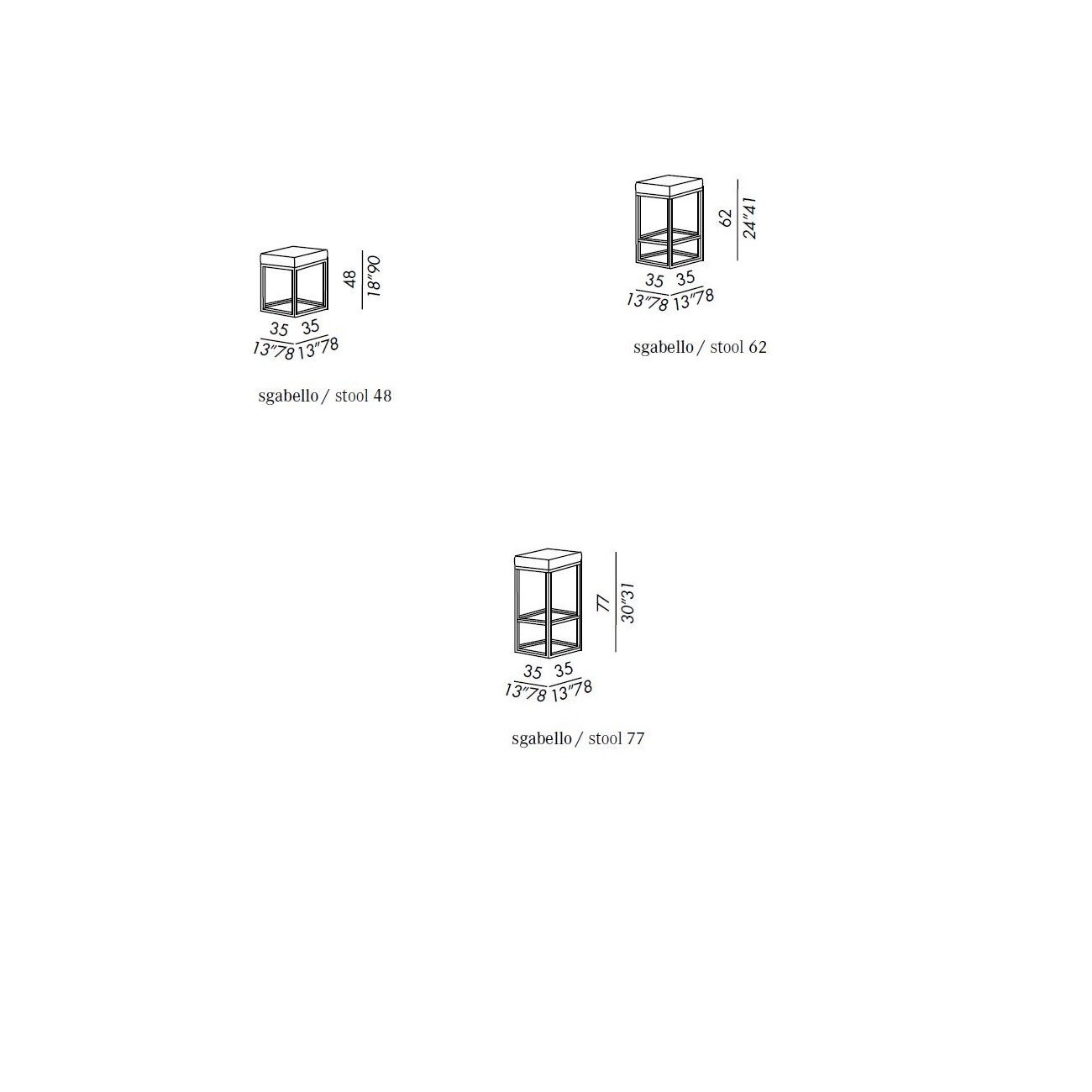 MERIDIANI HARDY SGABELLO