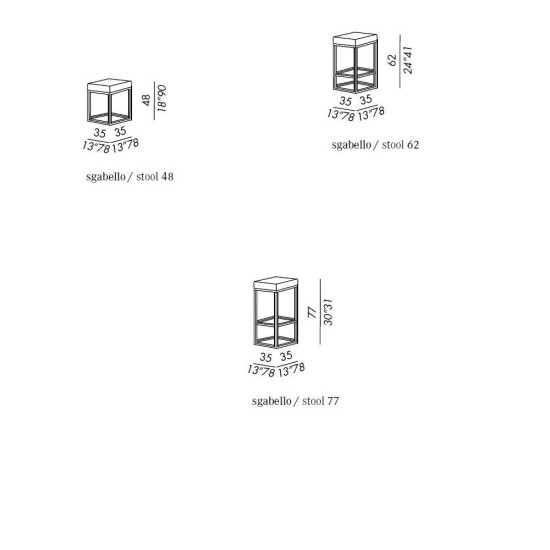 MERIDIANI HARDY SGABELLO