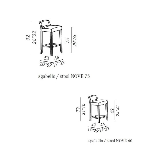 MERIDIANI KERR SGABELLO
