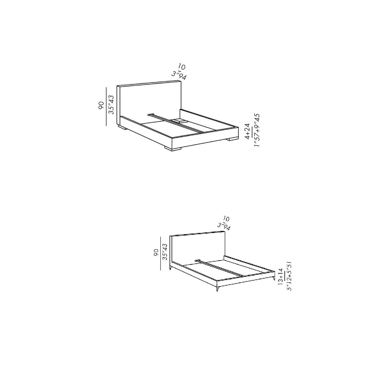 MERIDIANI STONE LETTO