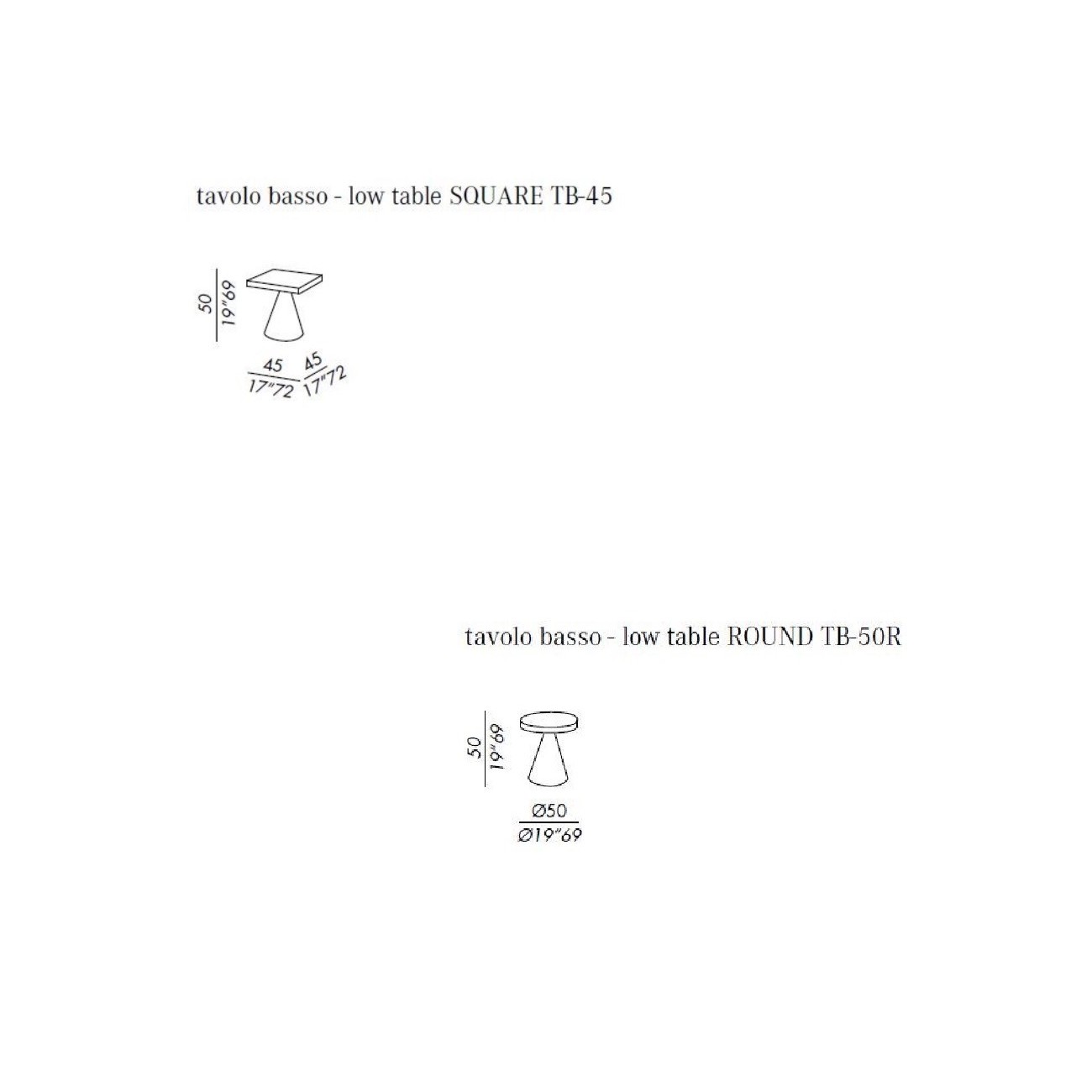 MERIDIANI CONE OPEN AIR TAVOLINO