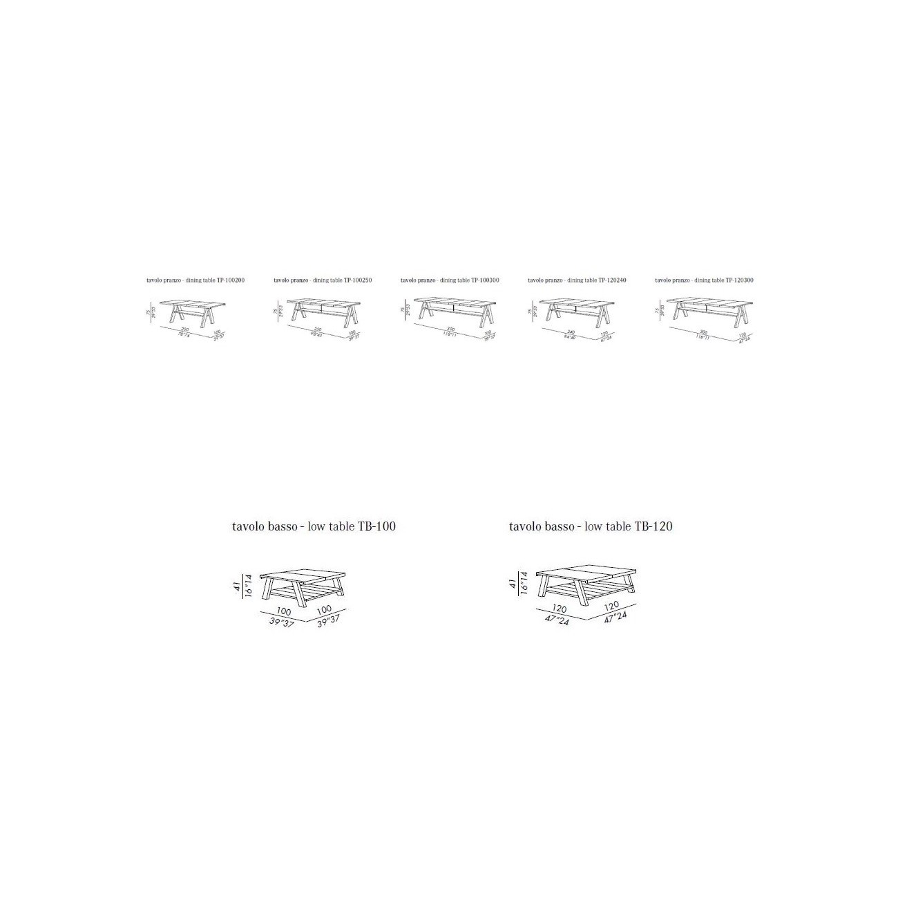 MERIDIANI JOI OPEN AIR TAVOLO/TAVOLINO