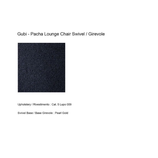 GUBI PACHA POLTRONCINA BASE GIREVOLE