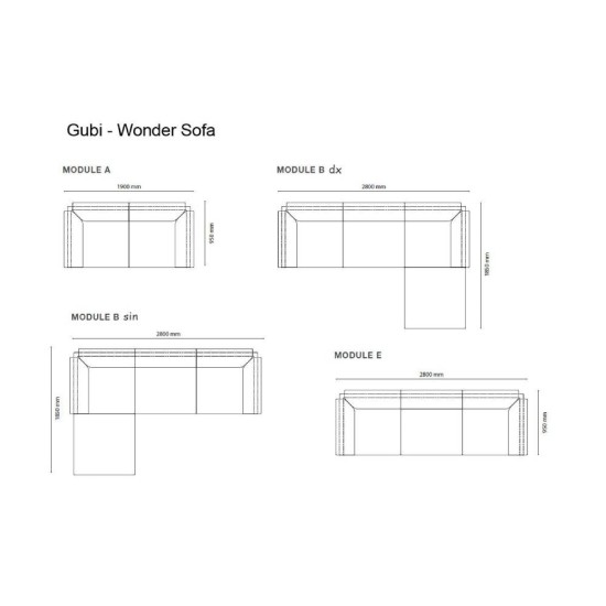 GUBI WONDER DIVANO