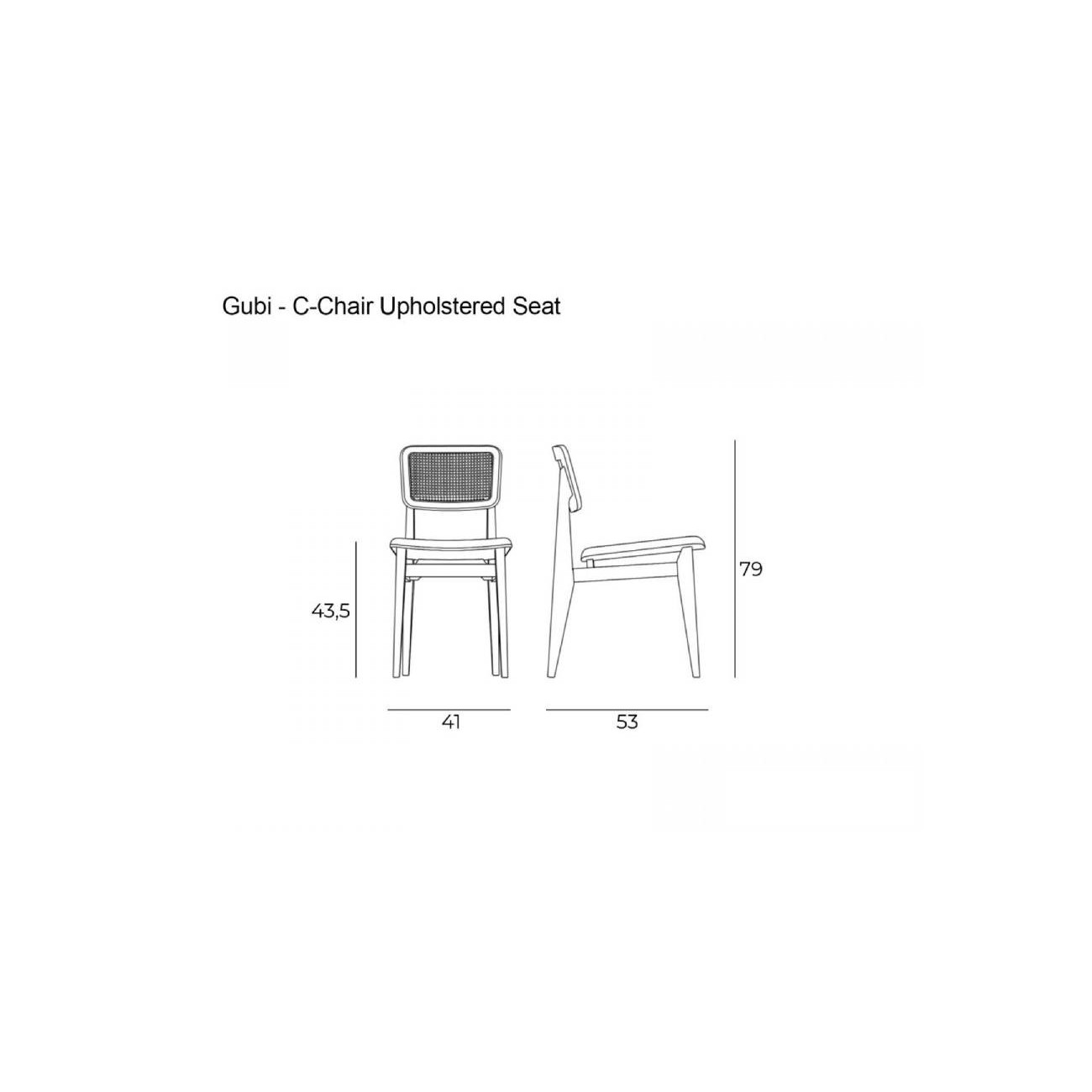 GUBI C-CHAIR SEDIA