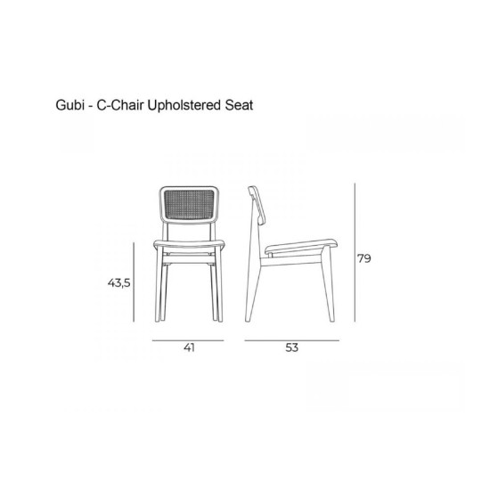 GUBI C-CHAIR SEDIA