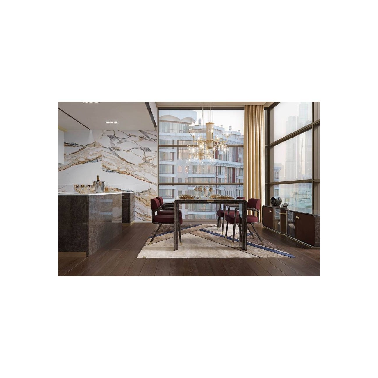 TURRI MADISON TAVOLO RETTANGOLARE