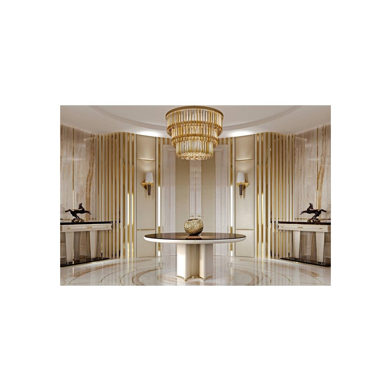 TURRI NOIR TAVOLO ROTONDO