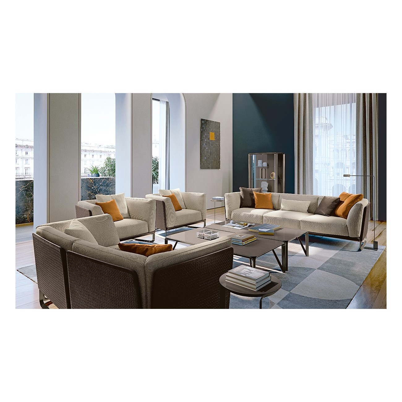 TURRI MILANO TAVOLINO CENTRALE RETTANGOLARE