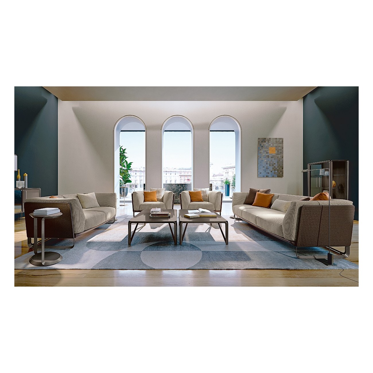 TURRI MILANO TAVOLINO CENTRALE RETTANGOLARE