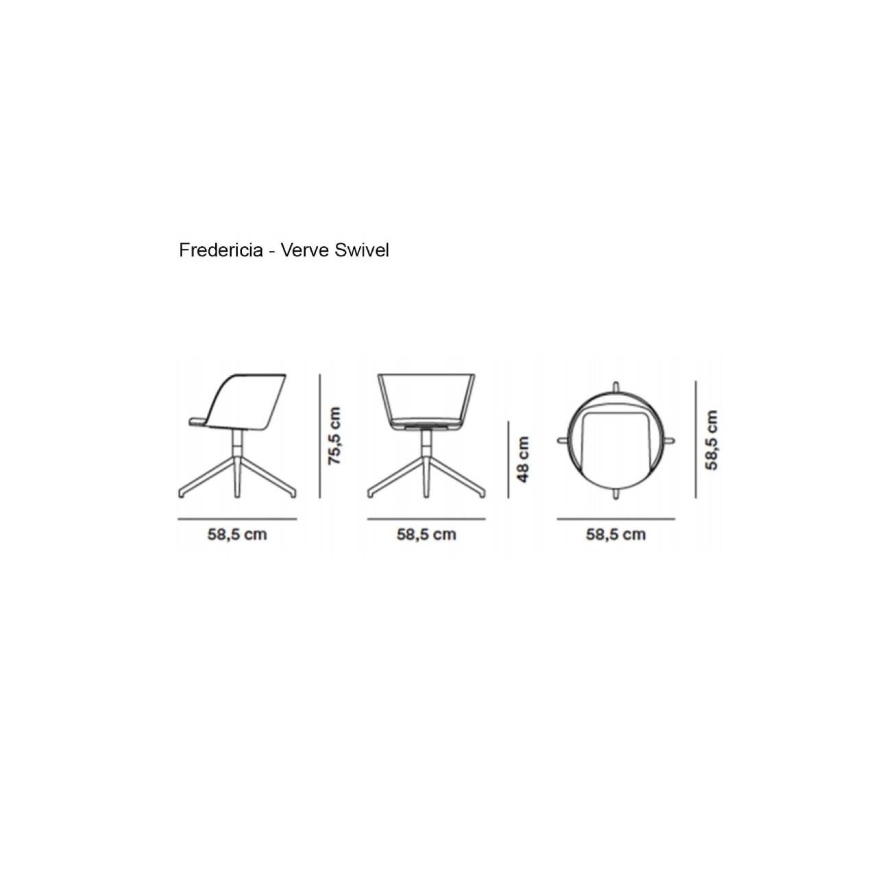 FREDERICIA VERVE SEDIA GIREVOLE