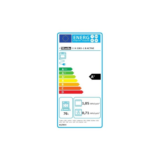 MIELE H 2265-1 B ACTIVE FORNO