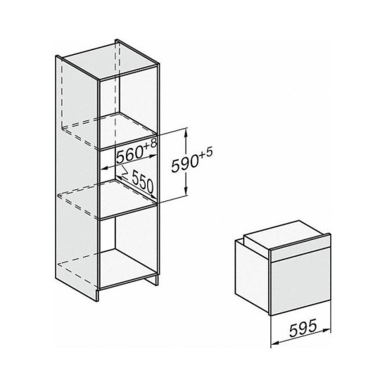 MIELE H 7264 B FORNO