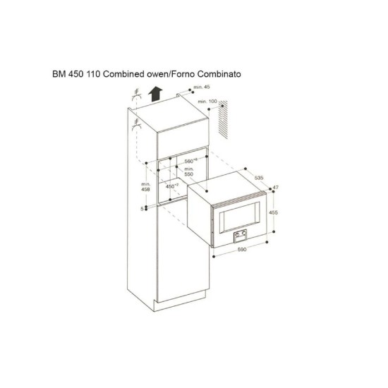 GAGGENAU SERIE 400 BM 450/110 FORNO COMBINATO MICROONDE